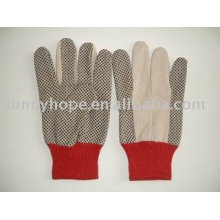 pvc dotted glove for construction workers